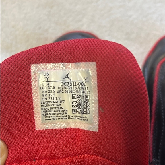 Jordan Black and Red Athletic Sneakers - Picture 6 of 11